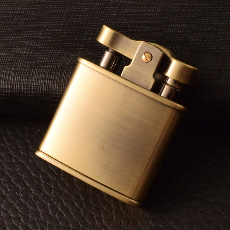 

New Dolphin Kerosene Lighter Model Creative Retro Vintage Grinding Wheel Lighter Push Type Ignition Gifts for Men