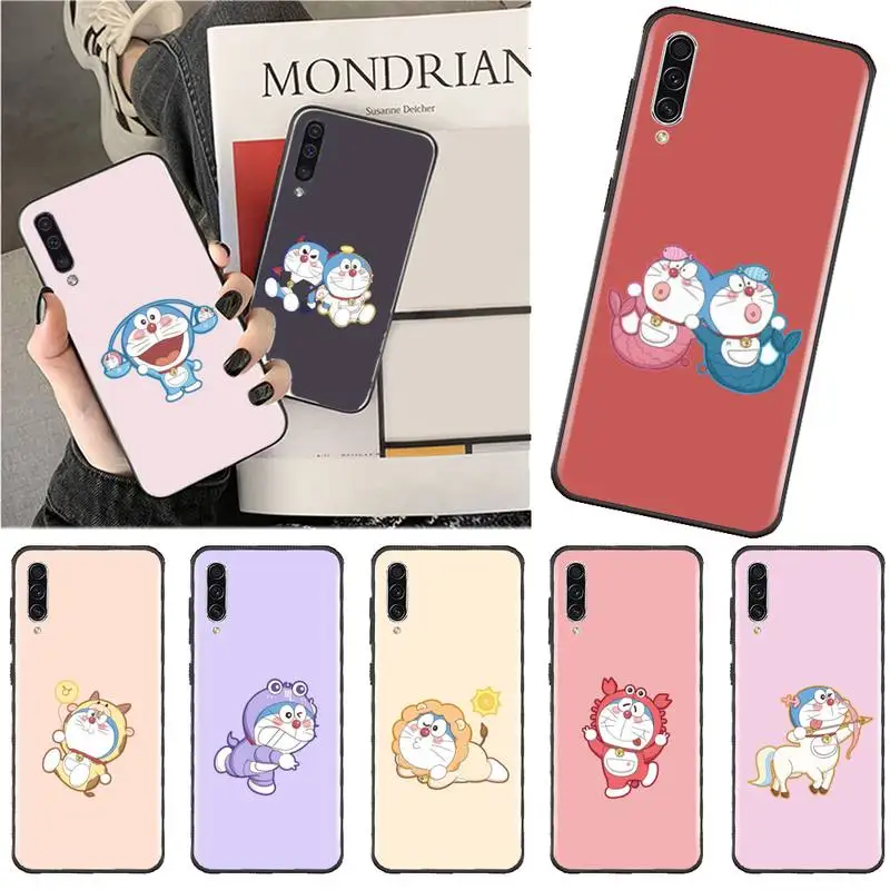 

Cute Doraemon constellation Phone Case For Samsung Galaxy A 3 6 7 8 10 21 01 11 31 91 10S 20S 30S 50S PLUS Cover Funda Shell