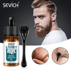 Набор для роста бороды SEVICH 2 шт.компл., жидкость для роста бороды, средство для роста волос, лечение выпадения волос с микронидальными иглами