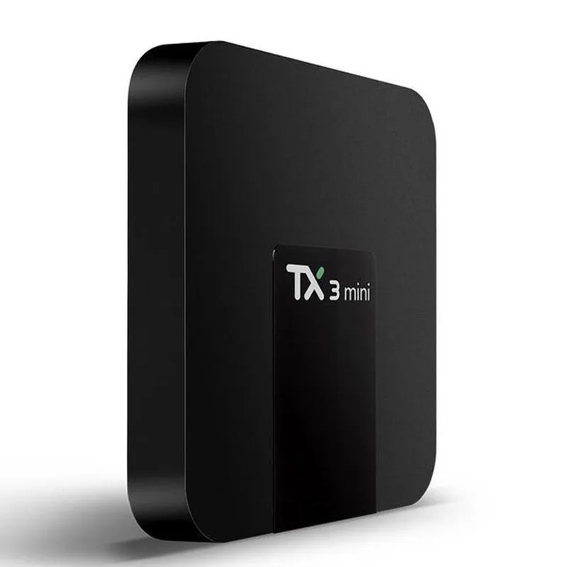 TX3 Мини Android 7,1 tv Box Smart tv H2.65 IP tv 4K телеприставка Мультимедийный проигрыватель с IPTV Amlogic S905W 1G 8G Tanix box