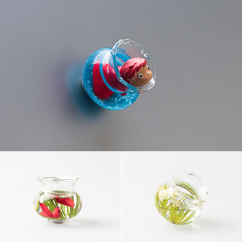 ZOCDOU красные волосы для девочек золотая рыбка магниты украшения холодильника