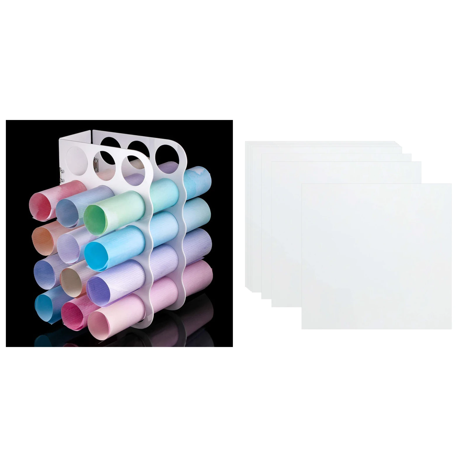

10 Pieces Square 30.5x30.5cm PET Blank Stencil Making Sheet Template,Highly