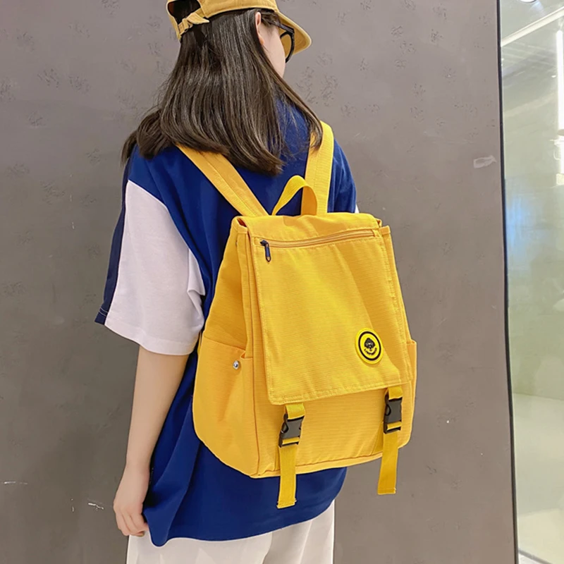 

Высококачественный нейлоновый рюкзак для девушек и студентов, Модный повседневный школьный рюкзак с прочной дуральной молнией, Женский до...