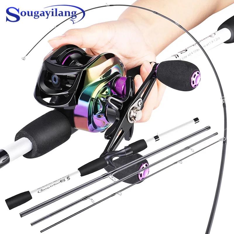 

Катушка для спиннинга Sougayilang, 4 секции, 18 + 1 шарикоподшипник, 1,98 м