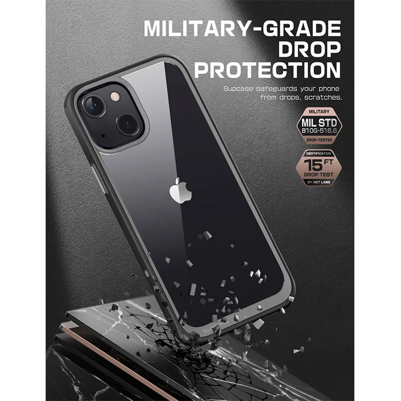 SUPCASE For iPhone 13 Mini Case 5.4 inch (2021 Release) UB Style Premium Hybrid Protective Bumper Clear Back Cover Caso | Мобильные