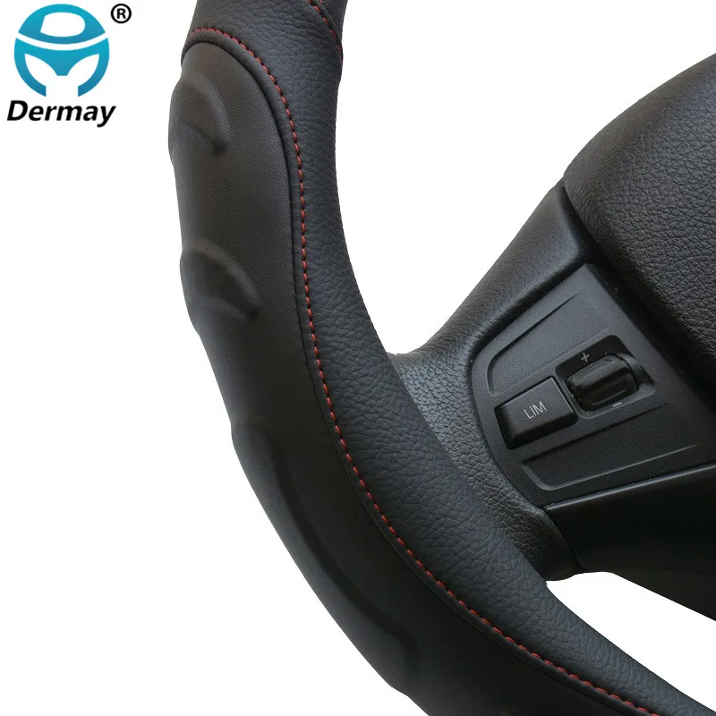 DERMAY 5 цветов чехол на руль из микроволокна кожа D форма для VW New Tiguan L 2017 2018 2019