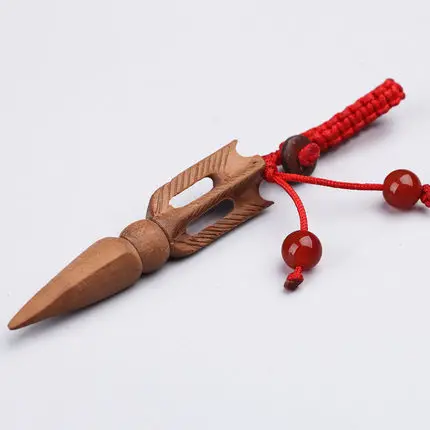 Брелок для ключей vajra из красного дерева | Дом и сад