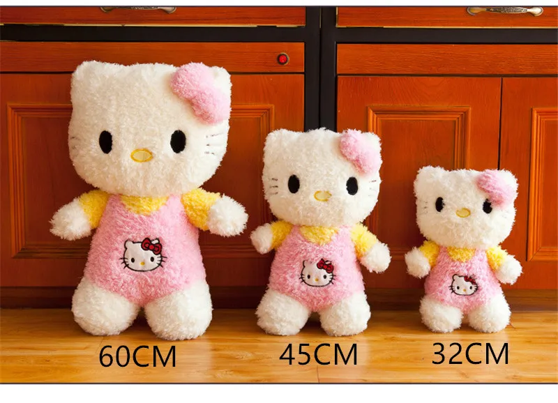 30-60 см Kawaii стоячие коты мягкие Мультяшные аниме плюшевые игрушки милые куклы для малышей, милая Подушка для детей, подарки для детей
