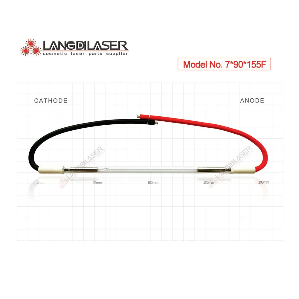 

Ксеноновая лампа-вспышка, размер: 7*90*155 * 195F - (PEI + wire), для nd:yag laser, ксеноновая лампа-вспышка для александритового лазера