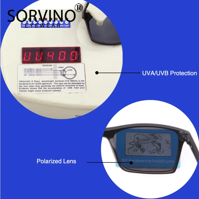 Мужские квадратные солнцезащитные очки SORVINO дизайнерские винтажные