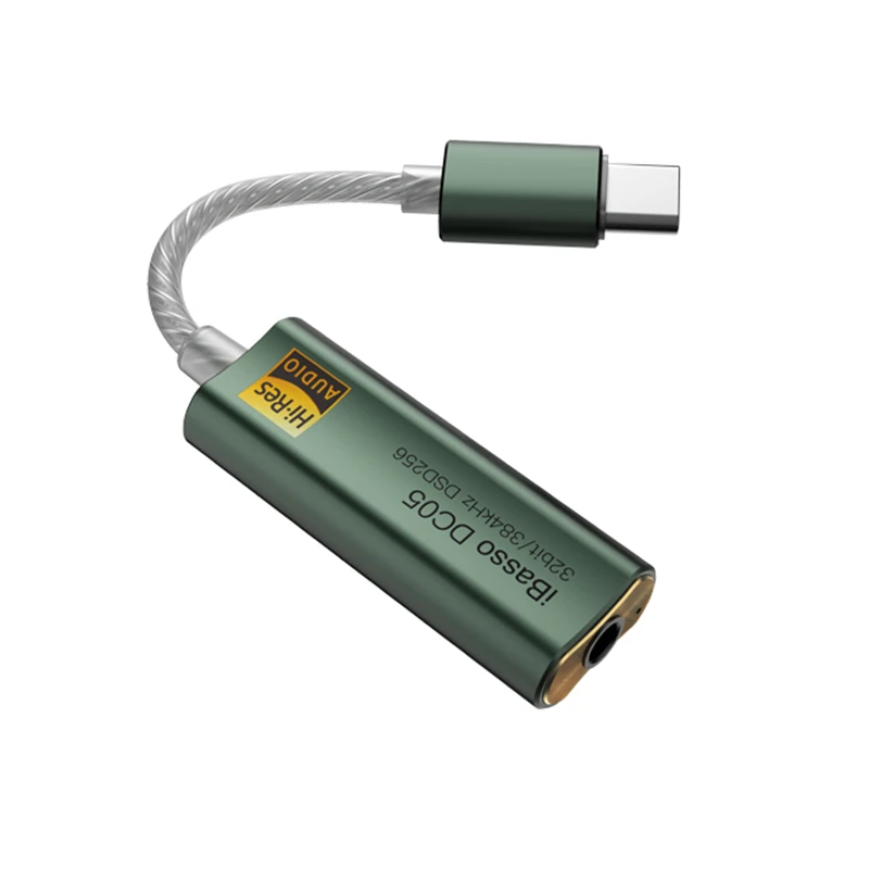 iBasso DC05 Decoding Amp USB Type C to 3.5mm for Android Phone Lossless HiFi Headset earphone Audio wired | Электроника