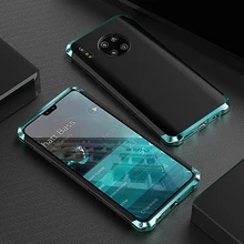 Luxury Shockproof Element Metal Case For Huawei Mate 40 30 Thin Hard Aluminium & Hybrid Pc Case Cover Huawei P30 P40 Pro cases