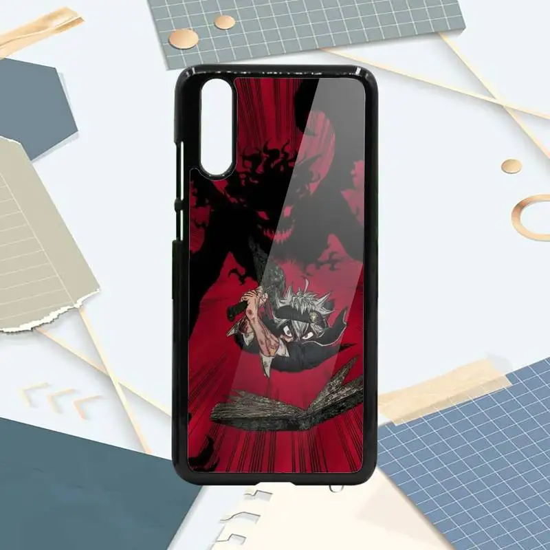 

Anime Black Clover Asta Phone Cases PC For Samsung galaxy S note 8 9 20 10 e lite2019 plus pro ultra