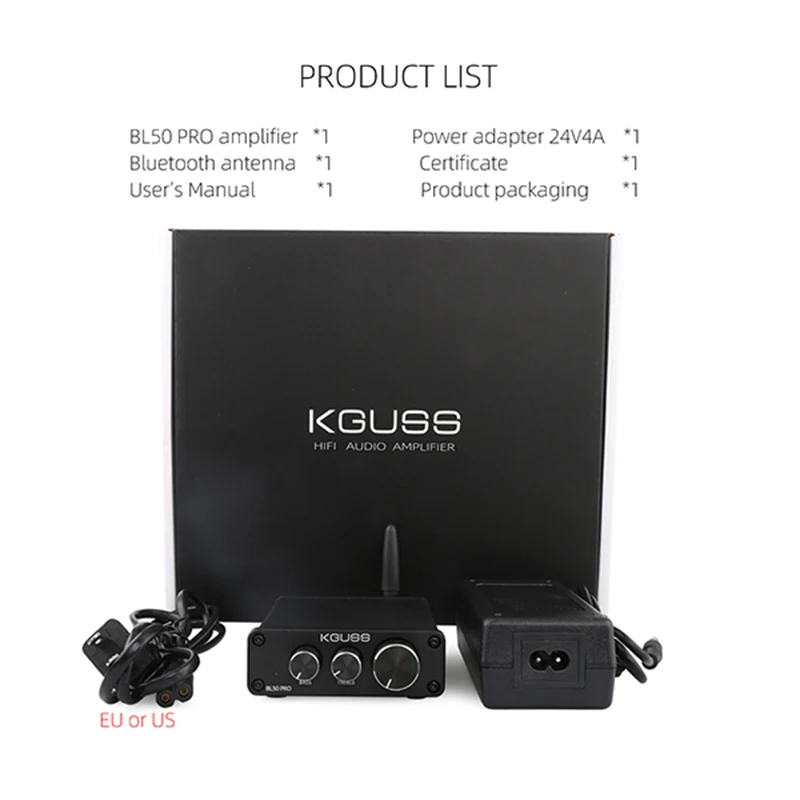 Bluetooth 5 0 HiFi Усилители мощности стерео Домашнее аудио цифровой звуковой усилитель