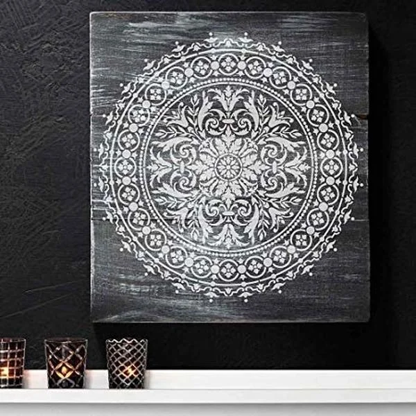 

30*30 см размер diy ремесло Мандала форма для трафареты для картин штампованный фотоальбом тисненая бумажная карта на дереве, ткани, стене
