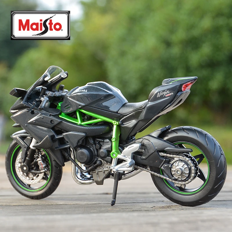 Maisto 1:12 Kawasaki Ninja H2 R черный литой автомобиль коллекционные хобби модель мотоцикла