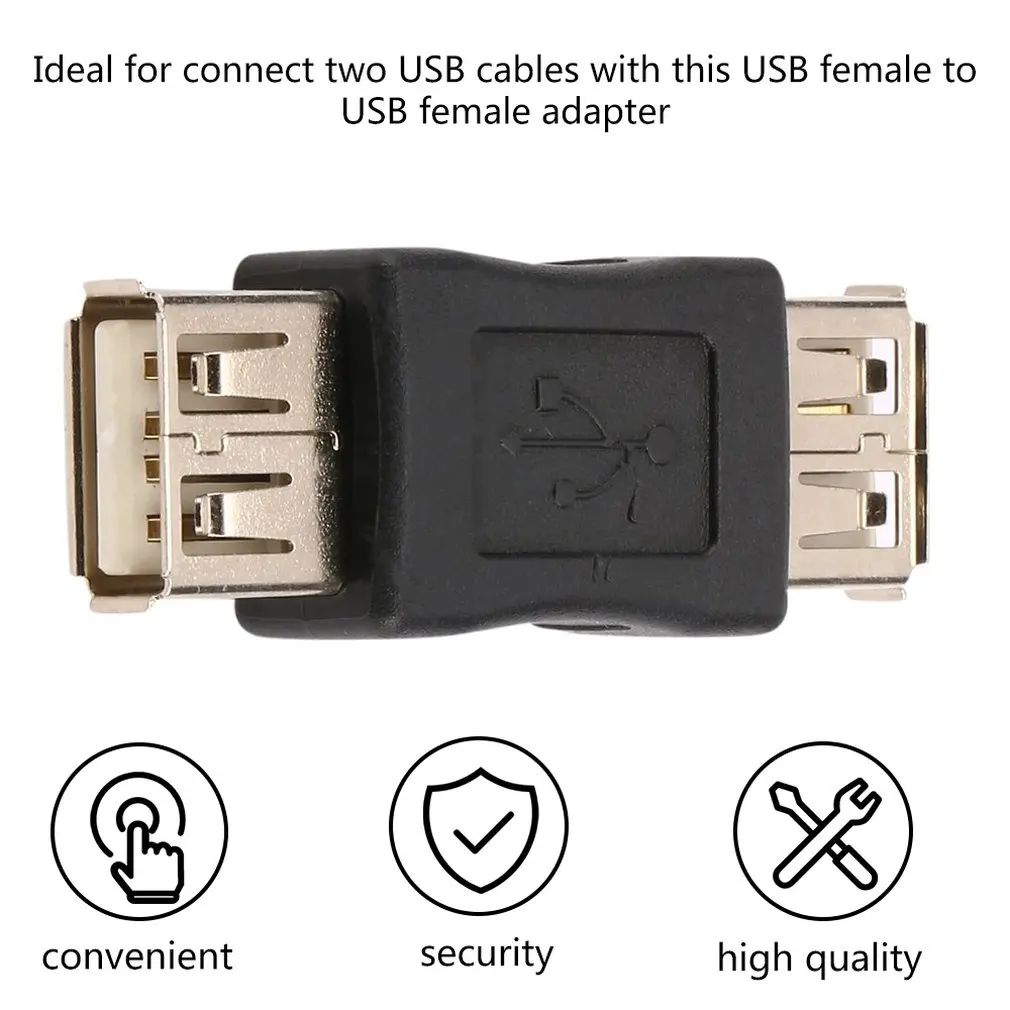 USB 2.0 Type A Female to Coupler Adapter Connector F / Converter Application in Lighting |