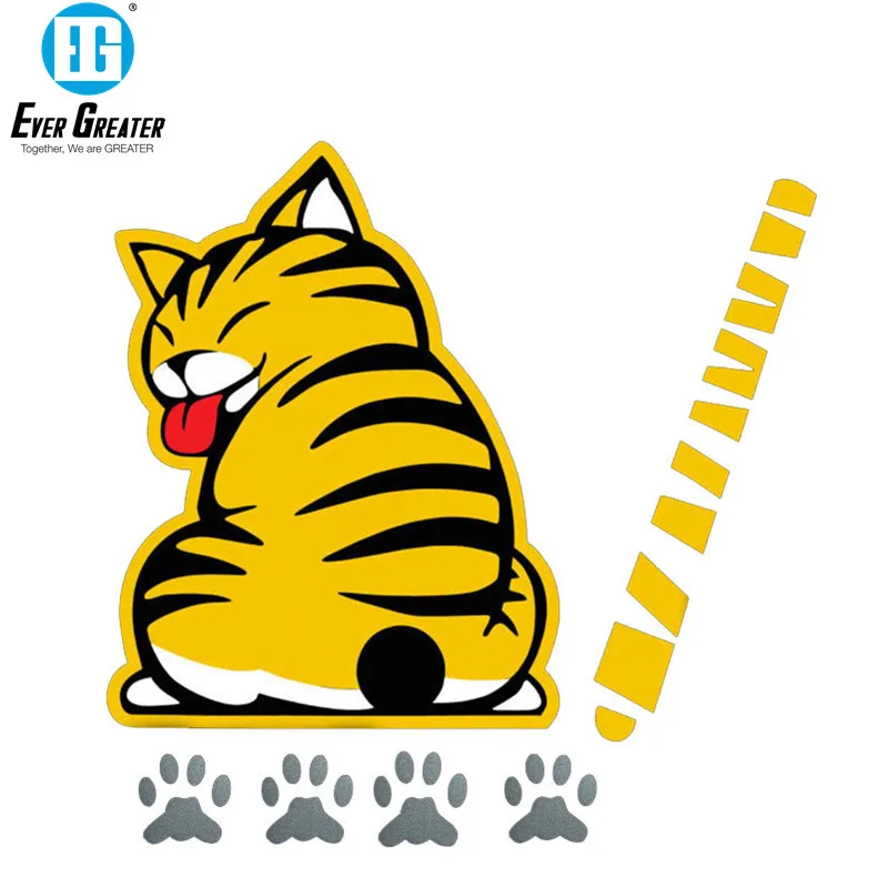 Стеклоочиститель заднего автомобильный стикер Кот и наклейка # B1321 | Автомобили