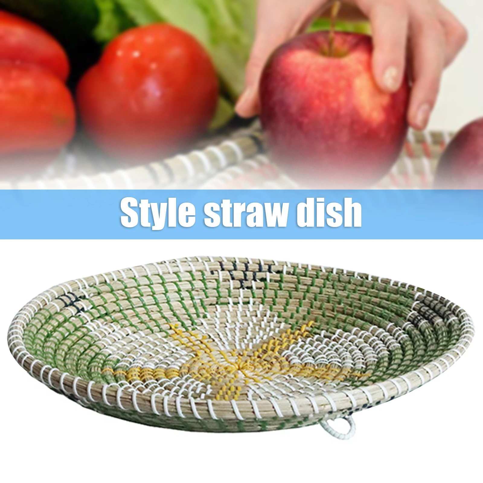 

Wall Basket Ormament Handicraft Simple Washable Convenience Reusable Beauty Suit for Living Room Bedroom INTE99