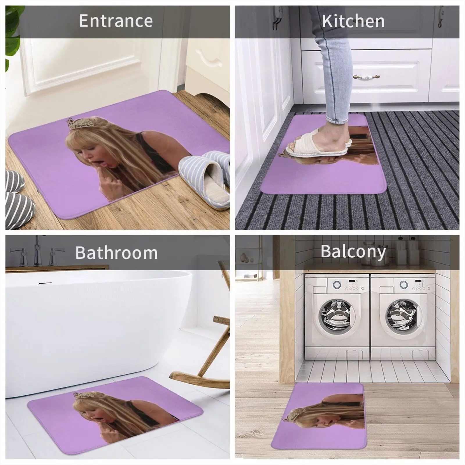 Забавная наклейка на входную дверь Hannah Монтана коврик для ванной ??? Сойка парк