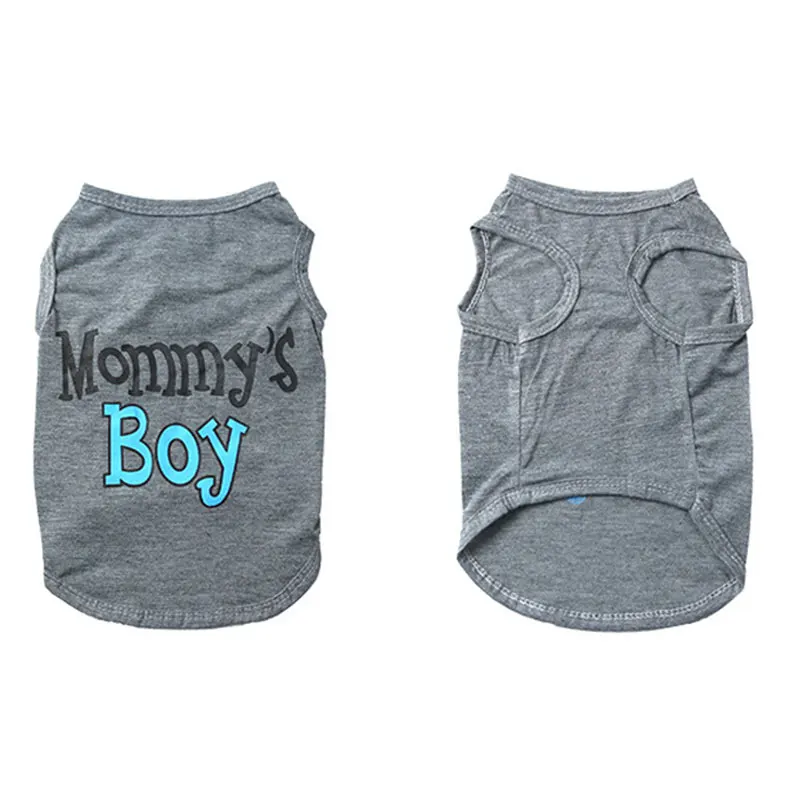 Футболка с принтом для мамы и мальчика модная одежда маленьких собак хлопковая