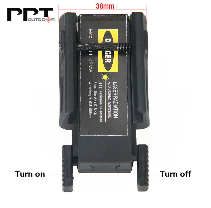 PPT тактический фонарь красный лазерный прицел ЧЕРНЫЙ Цвет Пластик Материал для