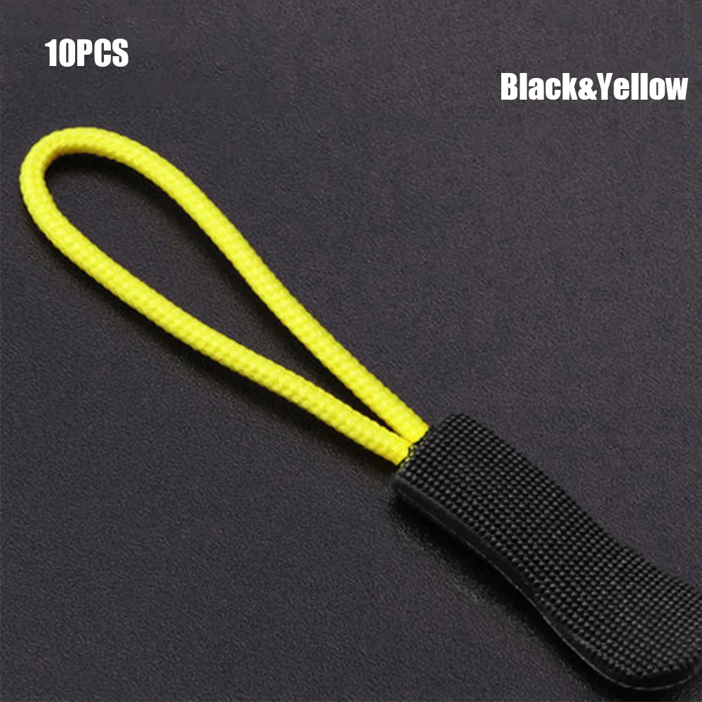 black Yellow 10 шт., зажим для пакетов на молнии с пряжкой, сменный зажим на молнии, дорожная сумка с сломанной пряжкой, чемодан, палатка, рюкзак, инструменты для активного отдыха - Цвет: black Yellow