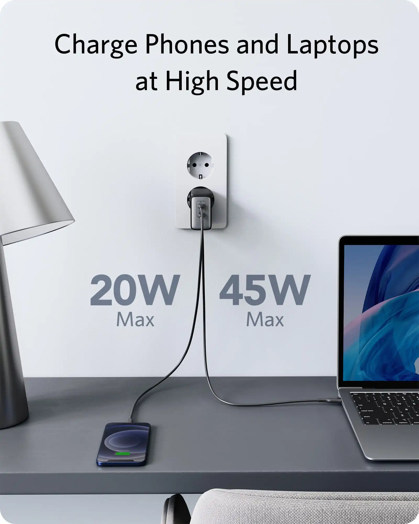 anker usb charger powerport iii 65w gan 2 port pps fast charger type c phone charger for iphone 12air ipad pro for xiaomi free global shipping