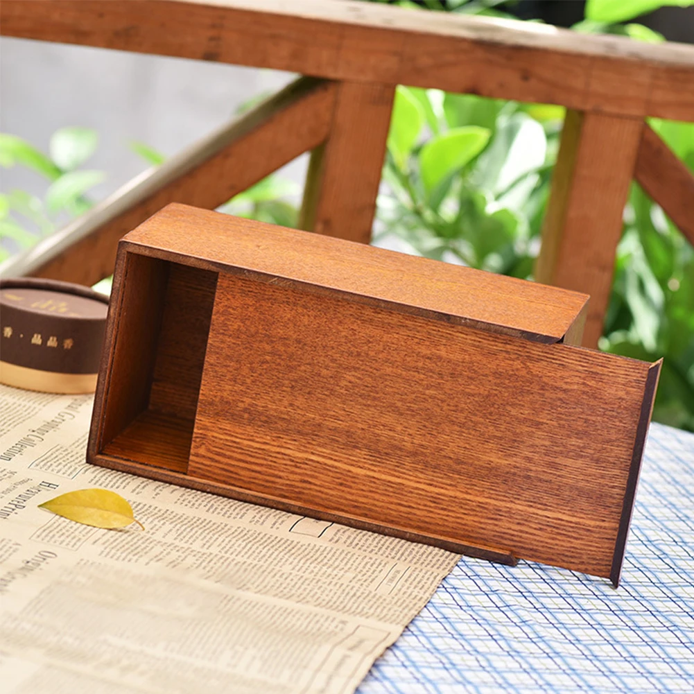 

Home Kitchen Paper Tissue Box Simple Stylish Napkin Case Holder Solid Wood Storage