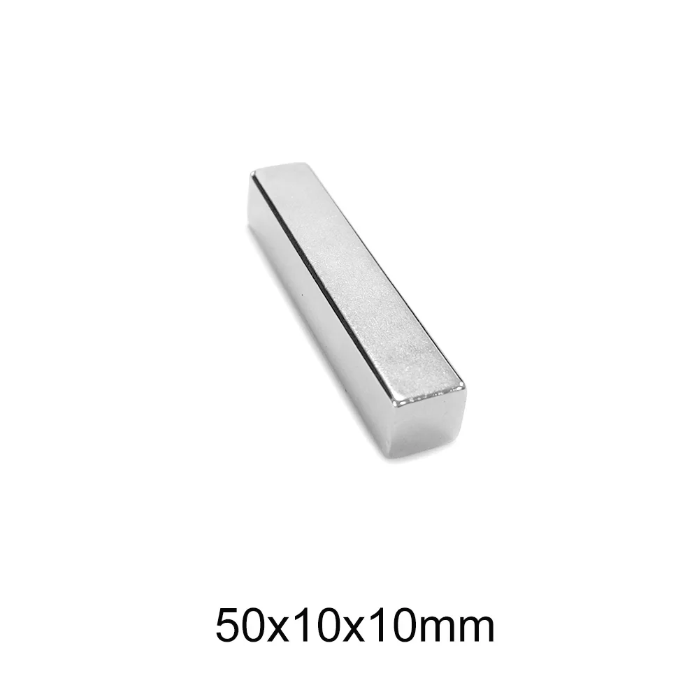 1/2/5/10 шт 50x10x10 Сильный Магнит Лист 50 мм * 10 постоянный неодимовый магнит полосы блок