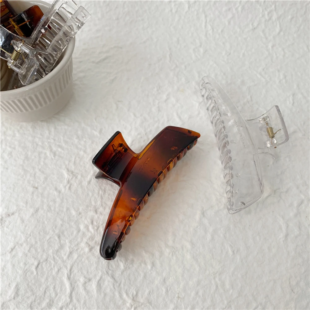 Корейские акриловые женские заколки крабы для волос очаровательные прозрачные