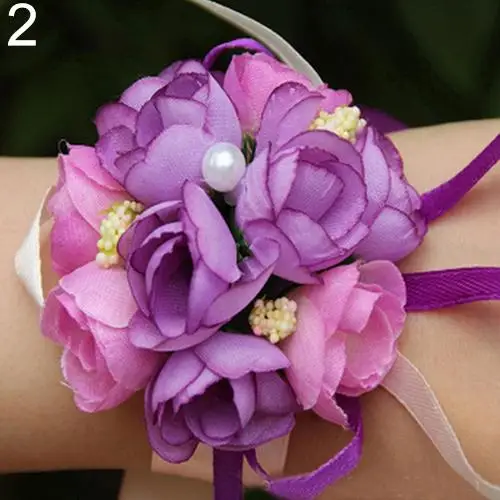 Женский браслет на запястье с цветами для подружки невесты | Дом и сад