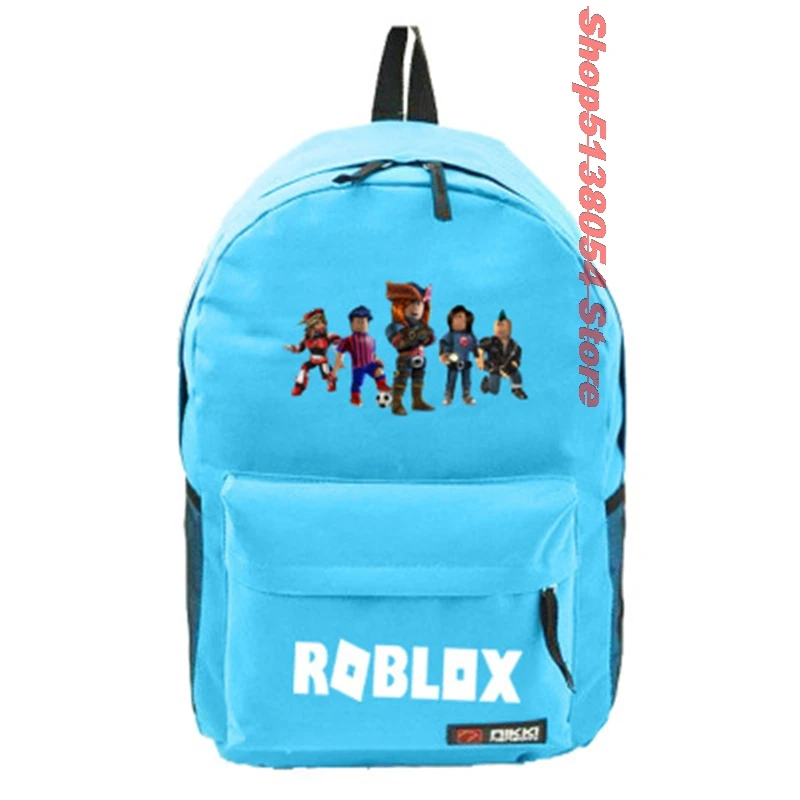 A ROBLOX клетчатый рюкзак, детская школьная сумка, женский рюкзак, подростковые школьные сумки, Холщовый студенческий рюкзак для мальчиков и девочек, детская сумка - Цвет: A