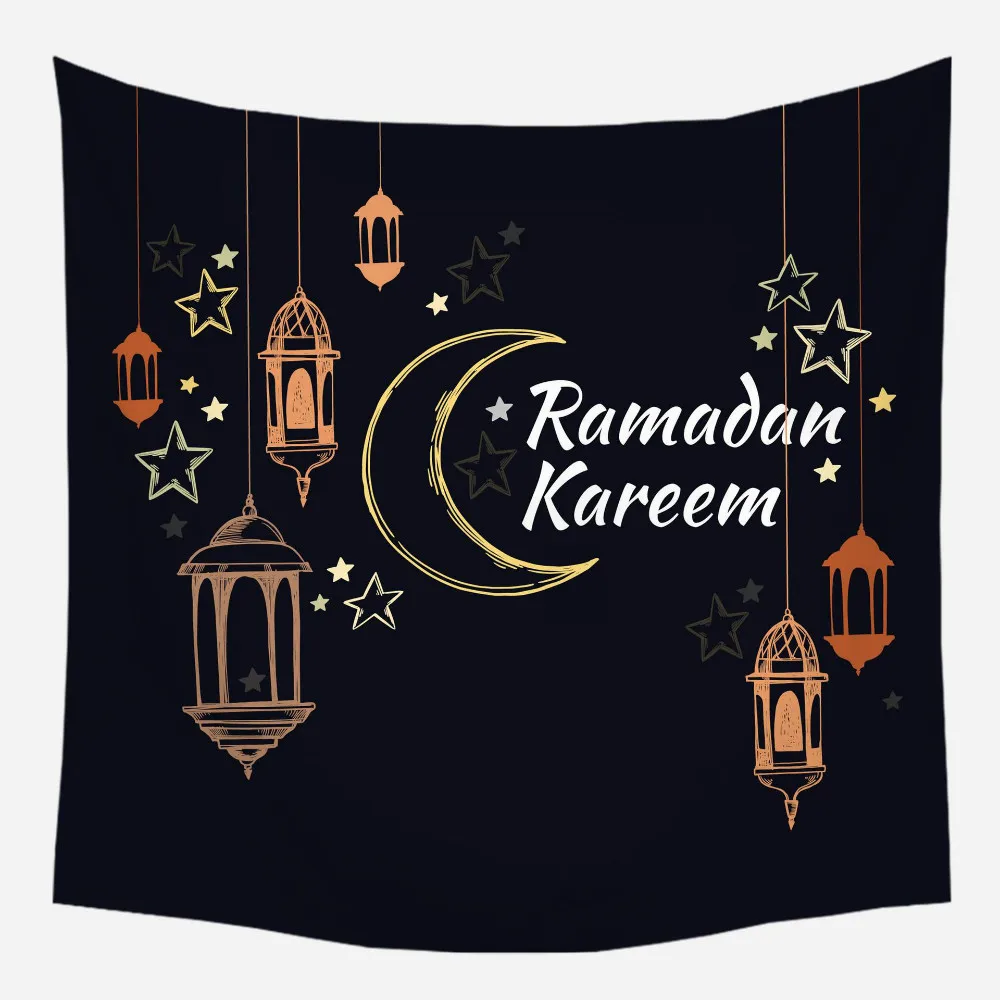 ZLJQ 1 шт. 75*73 см задний фон скатерть мусульманский Рамадан Kareem висячие украшения