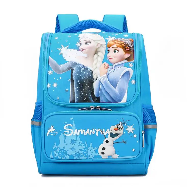 Дисней Холодное сердце Эльза Анна Рюкзак для девочек мультфильм Shcool Сумка Дети