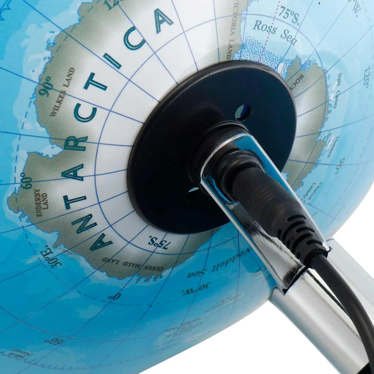 25CM World Globe Map Rotating Stand With LED Light Earth School Geography Educational Supplies Kids Toy Gift |