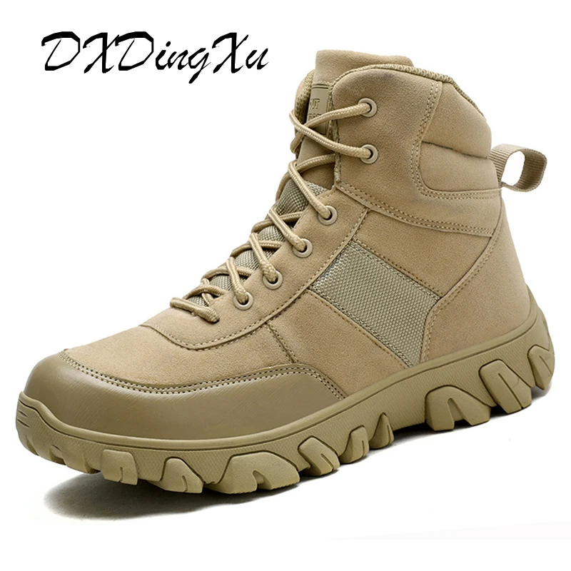 

39-47 Autumn Winter Military Boots Outdoor Male Hiking Boots Men Special Force Desert Tactical Combat Ankle Boots Men Work Boots