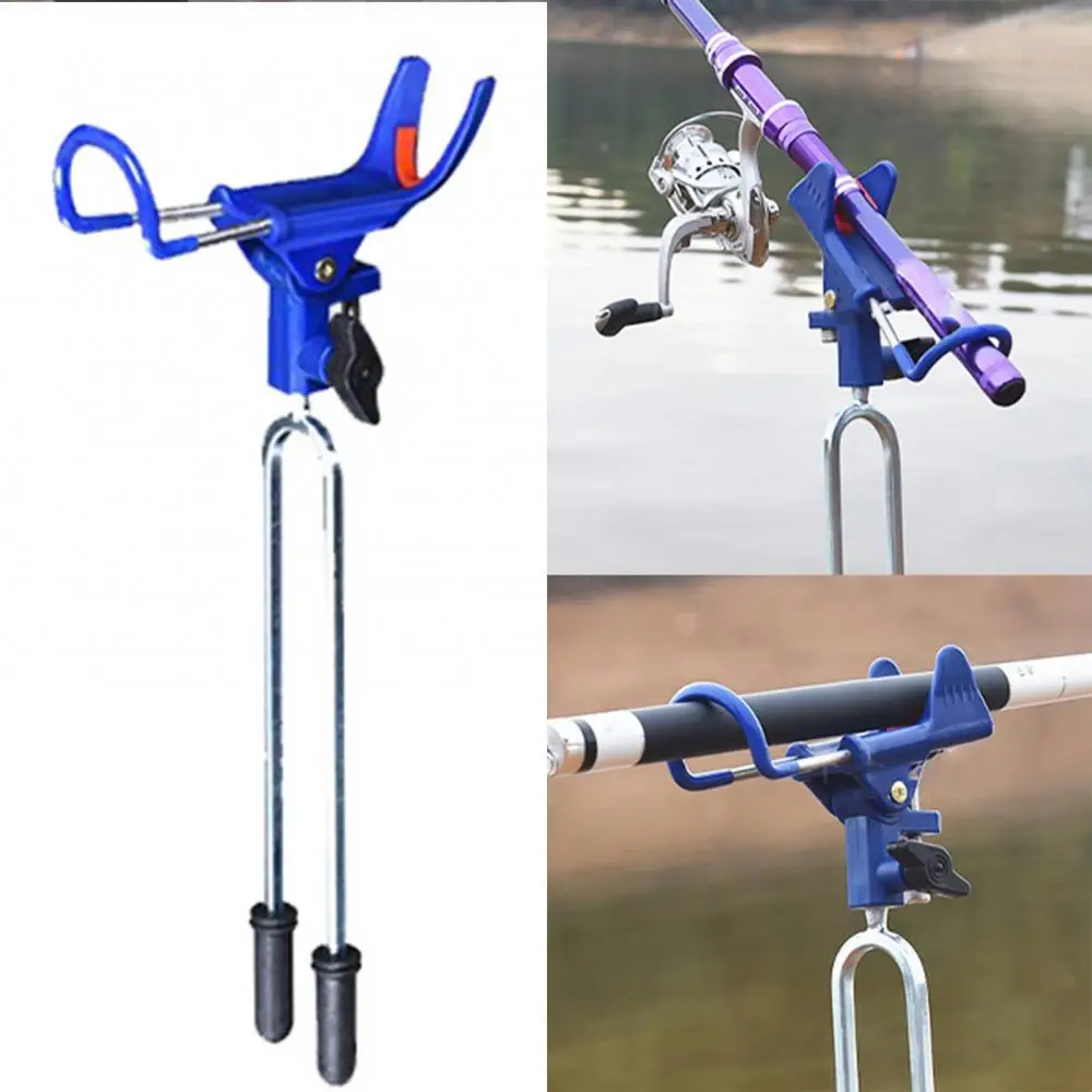 

55% Discounts Hot! 360 Degrees Adjustable Stainless Steel Fishing Rods Holder Bracket Fish Tool