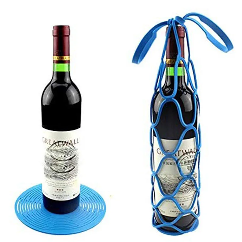 Силиконовая переноска для винных бутылок сумки тоуты с водой подставка под