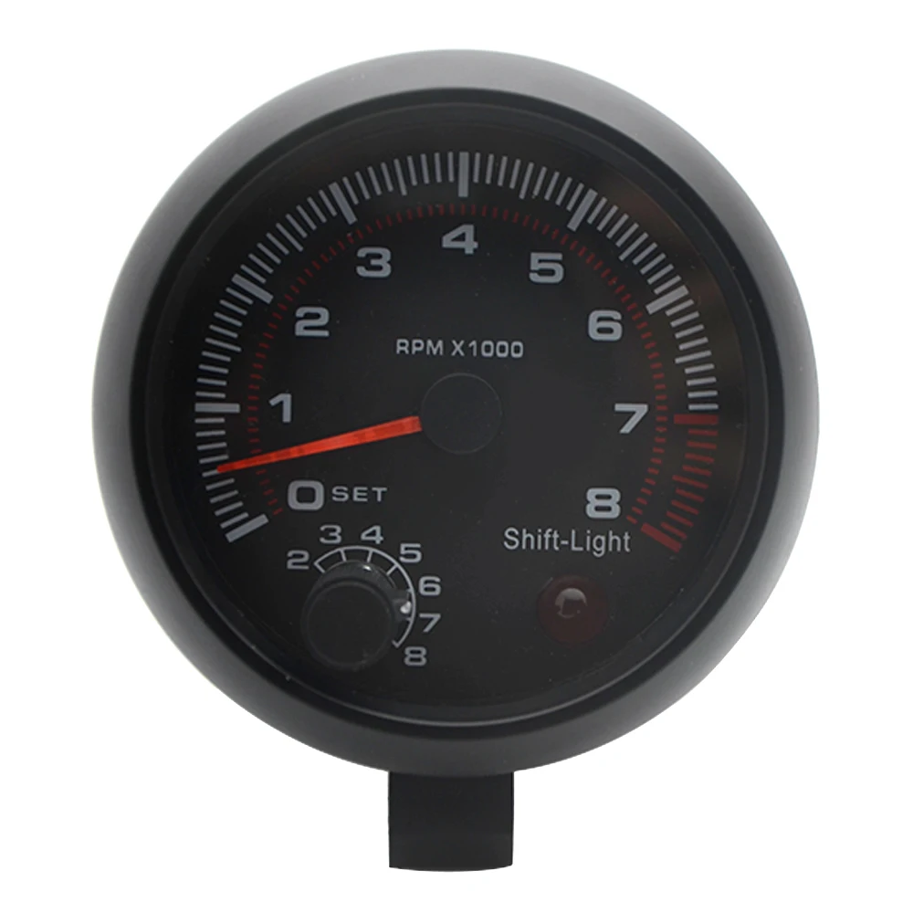 Электрический черный Тахометр 3 75 дюйма измеритель оборотов в