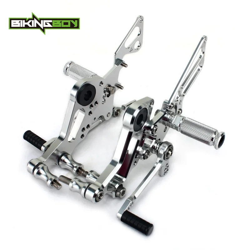 BIKINGBOY Регулируемая CNC Заготовка Подножки задние комплекты Rearsets для DUCATI Monster 696 2010