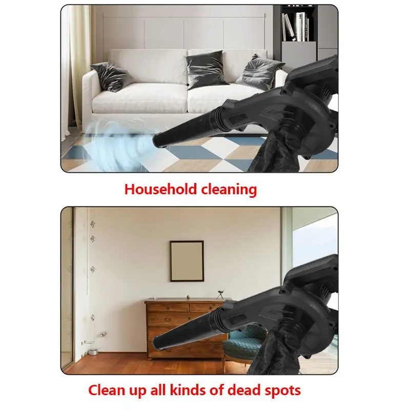 

1000W Electric Air Blower Portable Handheld Dust Collector Fan Spray Vacuum Cleaner Car Garden Studio Leaf Blowing Remover