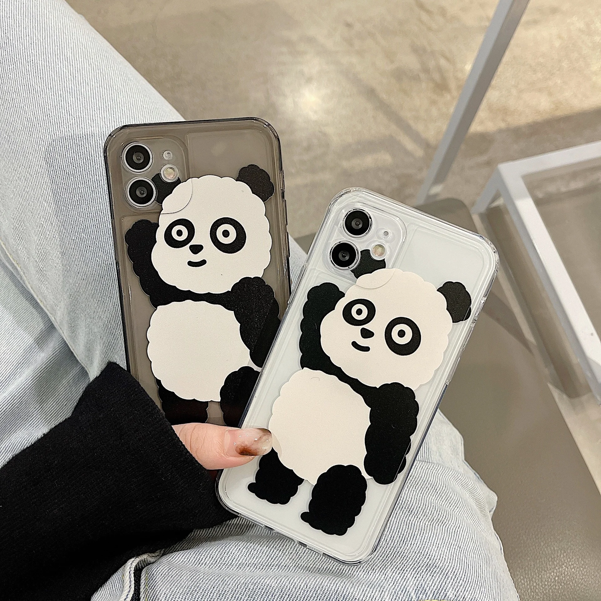 

Cartoon panda for iphone 13 11promax mobile phone case iPhone 12min photo frame soft case xsmax / 8plus