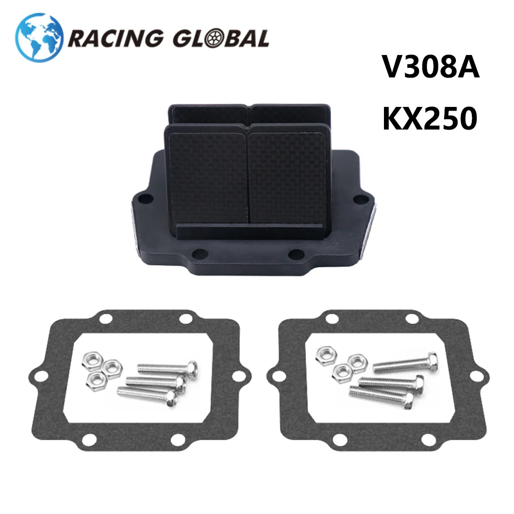 

ALCON-Motorcycle Reed Valve For VForce3 V308A For Kawasaki KX250 1987-2004 V308A Mainfold Boot V-Force 3 Intake Pipe Valves Race