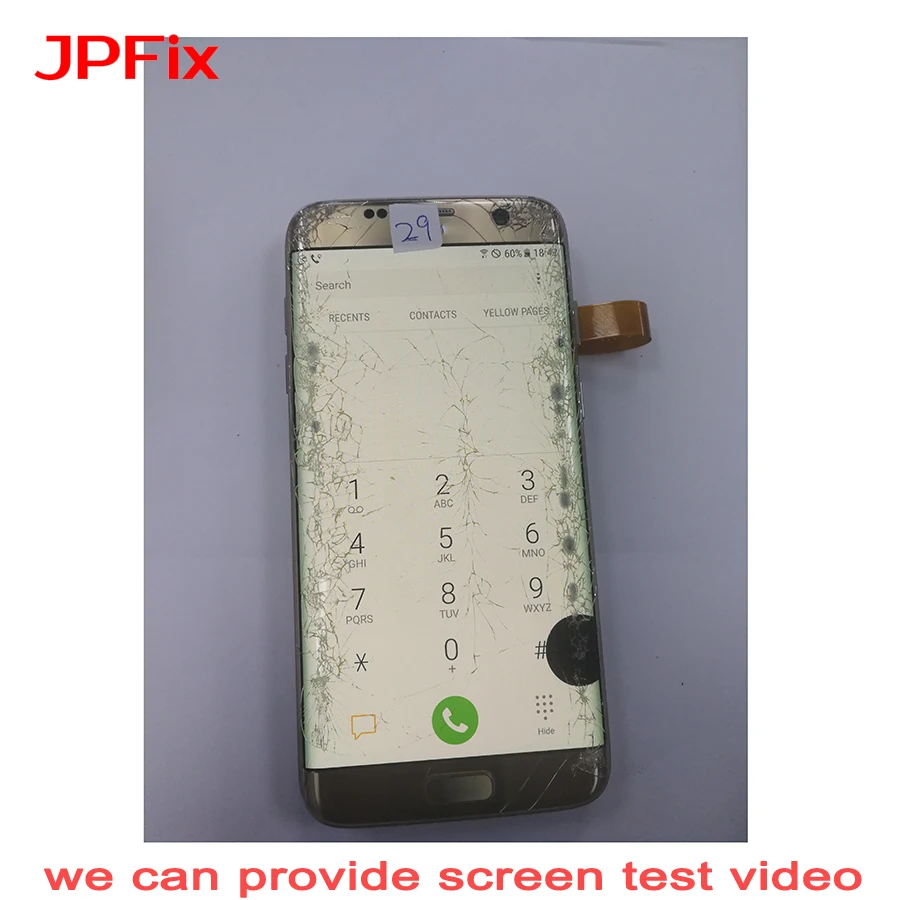 Super AMOLED дисплей JPFix для Samsung Galaxy S7 Edge G935 ЖК-дисплей с трещинами дефектный сенсорный