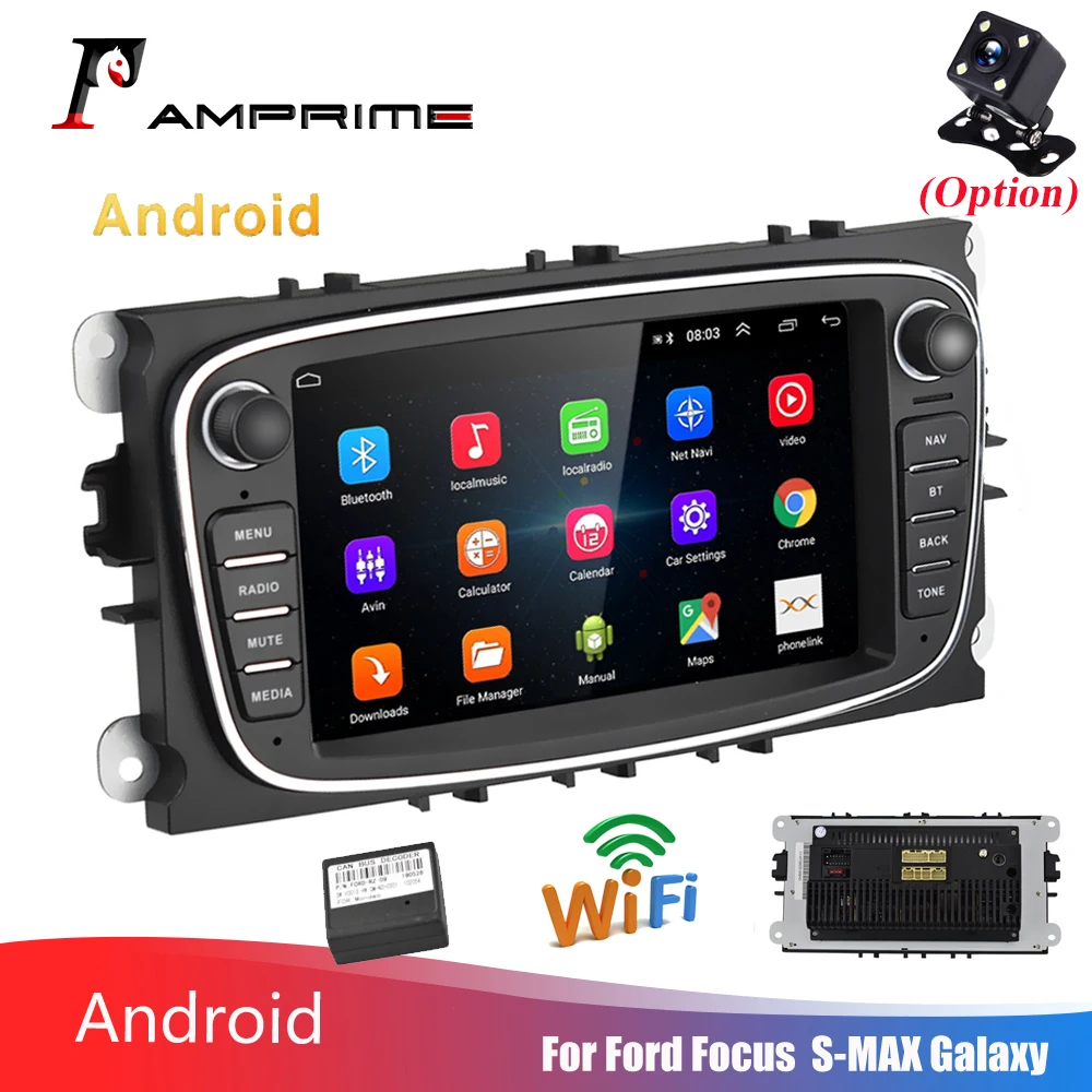 Автомобильный мультимедийный плеер AMPrime проигрыватель на Android 1 + 16 с 7 &quotэкраном