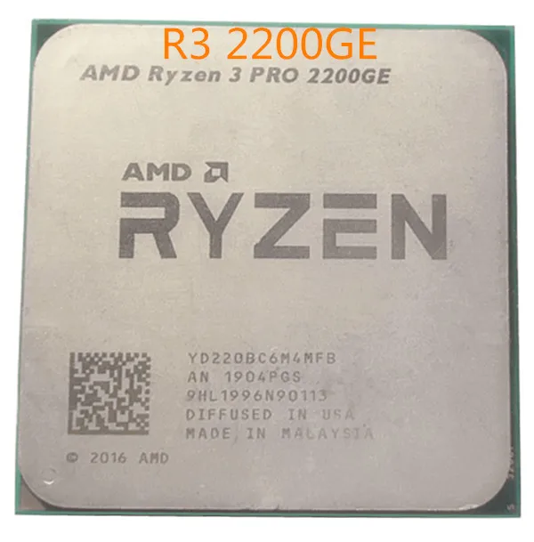 AMD Ryzen 3 2200GE R3 2 ГГц четырехъядерный процессор AM4 | Компьютеры и офис