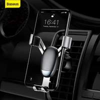 baseus mini gravity car phone holder air vent mount stand for ip for xiaomi mobile phone holder 360 degree rotatable phone holde