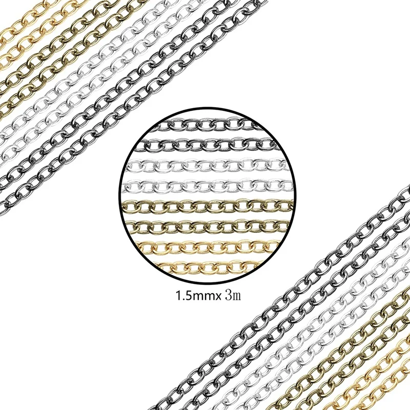 Набор цепочек для изготовления ювелирных изделий 246 шт. с изогнутым пинцетом и