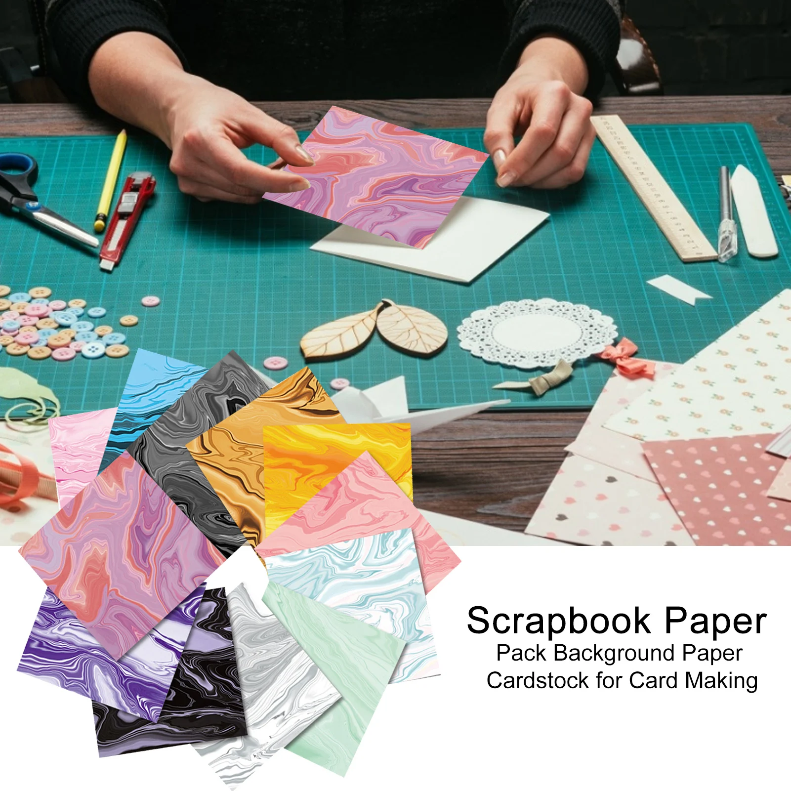 DIY Фотоальбом картон Скрап Бумага пакет фон Pad оригами для ручной работы подарок